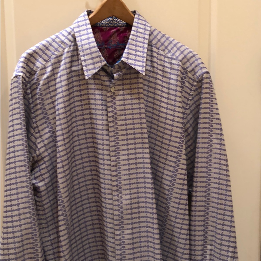 Men’s Robert Graham Silk Shirt, Sz Xl, Collectible